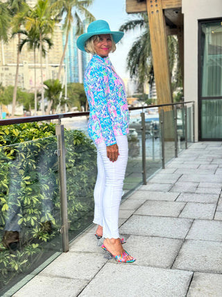 SPLASH OF PINK  FULL ZIPPER LULU-B