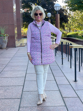 AUBREY PINK PUFFER VEST LULU-B