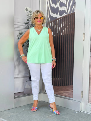 LULU-B CLEAR LIME TAILORED V LULU-B