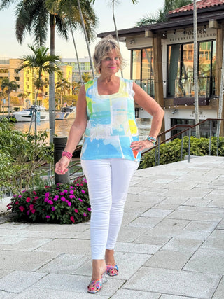 ETHYL CIRCLE OF SUN TANK ETHYL JEANS