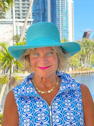 LULU B COASTAL BLOOM ZIPPER SWING DRESS LULU-B