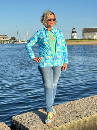 LULU-B MINT BEACH TIME SWEATER LULU-B