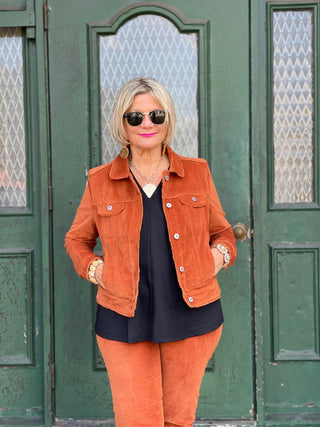 LULU-B  COPPER VELOUR JACKET LULU-B