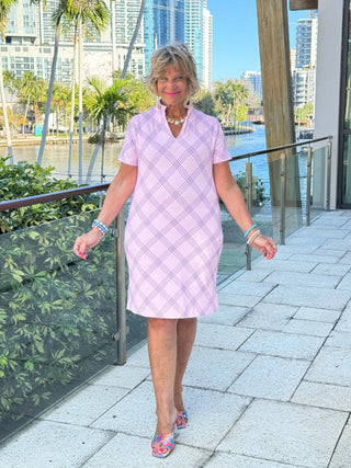 LULU B PINK CHIC SHORT SLEEVE DRESS LULU-B