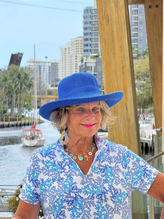 LULU B CORAL BREEZE HALF ZIPPER SHORT SLEEVE DRESS LULU-B