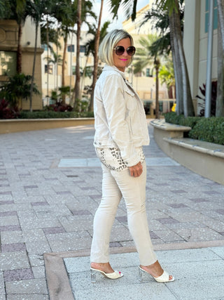 LULU-B STONE VELOUR JACKET LULU-B