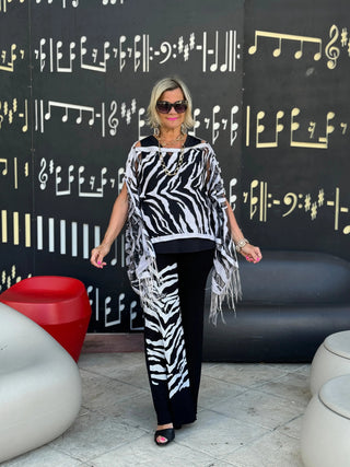 BLACK AND WHITE TIGER PALAZZO KOKOMO