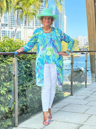COLOR SPLASH CARDIGAN - BOUNTIFUL ETHYL JEANS