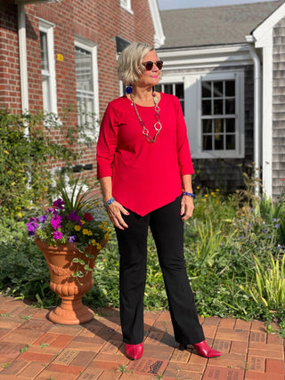 LULU-CRIMSON ASYMMETRIC TOP LULU-B