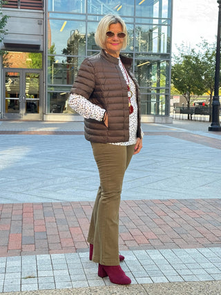 LULU-B SHORT SLEEVE PUFFER VEST LULU-B