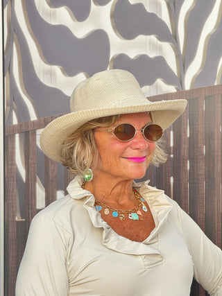 LULU-B STONE RUFFLE TOP LULU-B