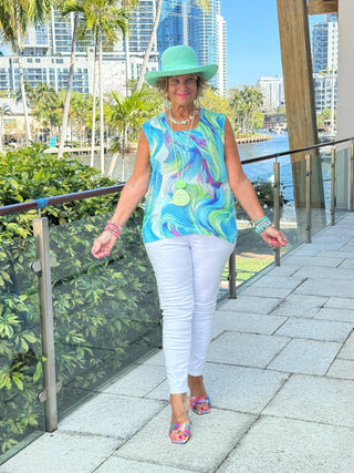COLOR SPLASH CARDIGAN - BOUNTIFUL ETHYL JEANS
