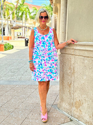 PINK PETALS CHA CHA DRESS LULU-B