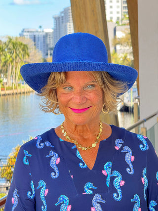 LULU B MIDNIGHT REEF NOTCH SLEEVE DRESS LULU-B