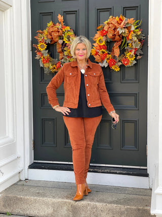 LULU-B  COPPER VELOUR JACKET LULU-B