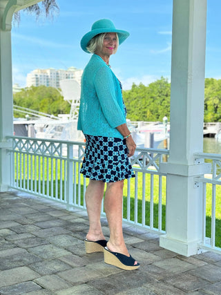 BLUE MEDALLION  HALTER RUFFLE LULU-B