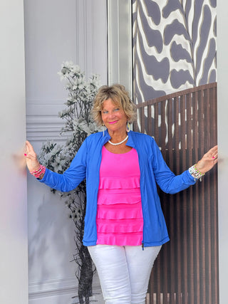 LULU-B BLU FULL ZIPPER LULU-B