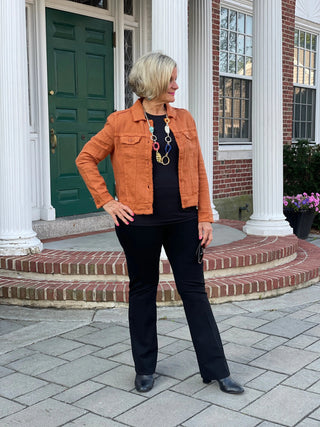 LULU-B COPPER LINEN JACKET LULU-B