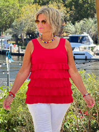 CRIMSON RED FULL ZIPPER LULU-B