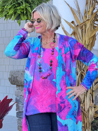 COLOR WAVES OF FASHION CARDIGAN ETHYL JEANS