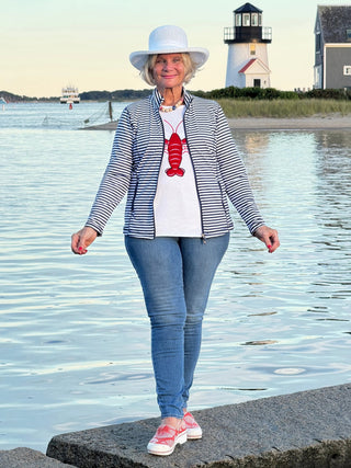 WHITE LOBSTER SWEATER LULU-B