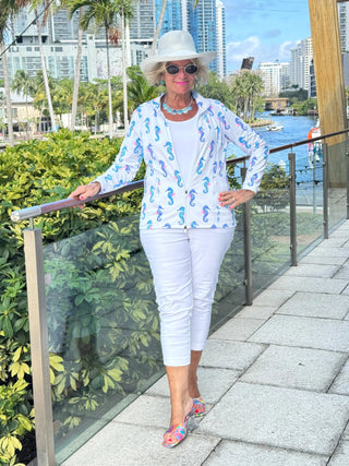 LULU B SHORELINE CHARM FULL ZIPPER JACKET LULU-B