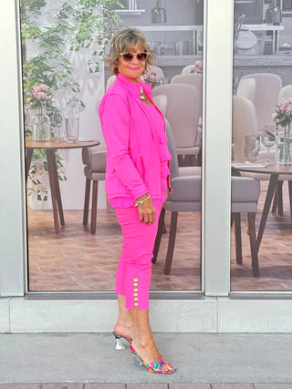 LULU-B HOT PINK ZIPPER JACKET LULU-B