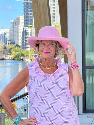 LULU B PINK CHIC RUFFLE DRESS LULU-B