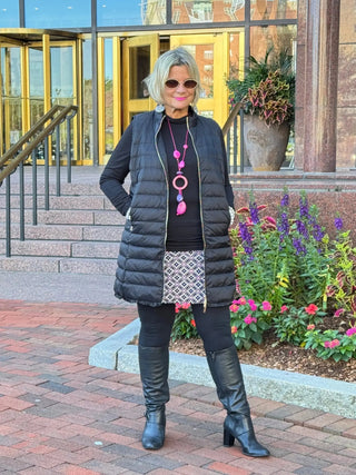 LULU-B BLACK PUFFER VEST LULU-B