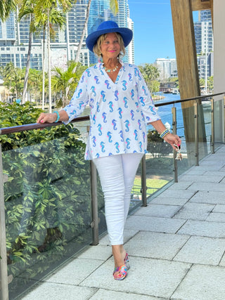 LULU B SHORELINE CHARM TUNIC LULU-B