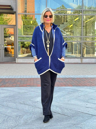 LULU-B SHADES OF BLUE FULL ZIPPER LULU-B