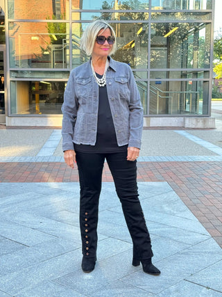 Ethyl The Long Black Lean Flair Jean - ETHYL JEANS