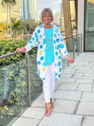AQUA DOT CARDIGAN ETHYL JEANS
