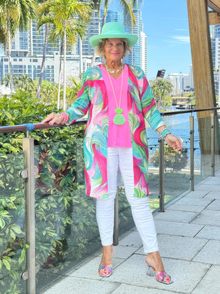 Ethyl Classic Long Length Cardi - KAMAS ETHYL JEANS