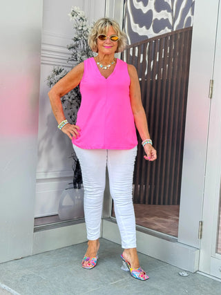 TAILORED HOT PINK V LULU-B