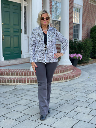 ELEGANT EXPRESSSIONS FULL ZIPPER JACKET LULU-B