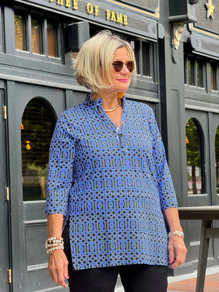 LULU-B SHADES OF BLUE TUNIC LULU-B