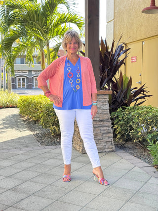 LULU-B SALMON MESH WRAP LULU-B