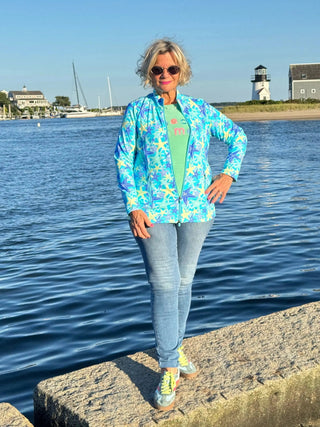 LULU-B MINT BEACH TIME SWEATER LULU-B