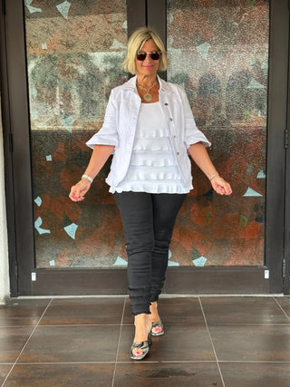 LULU-B SOUTH BEACH BLACK ANKLE PANT LULU-B