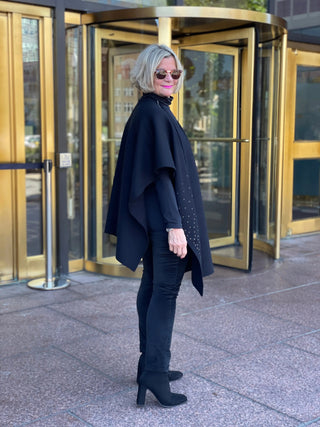 BLACK WINTER BLING WRAP Accent fashions