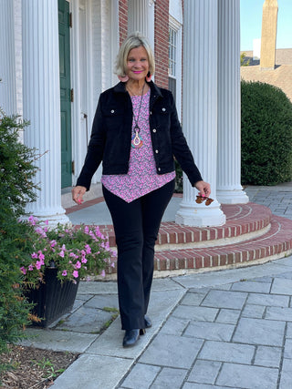 AUBREY PINK ASYMMETRIC TOP LULU-B