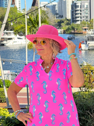 LULU B SEAHORSE BAY SHORT SLEEVE DRESS LULU-B