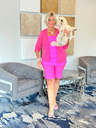 LULU-B HOT PINK 10"SHORTS LULU-B