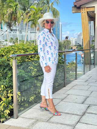 LULU B SHORELINE CHARM FULL ZIPPER JACKET LULU-B