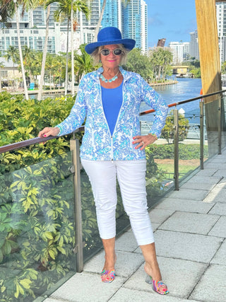 LULU B CORAL BREEZE FULL ZIPPER JACKET LULU-B