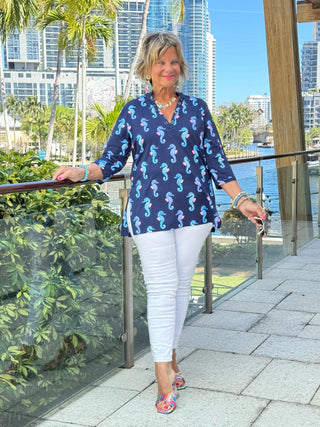 LULU B MIDNIGHT REEF TUNIC LULU-B