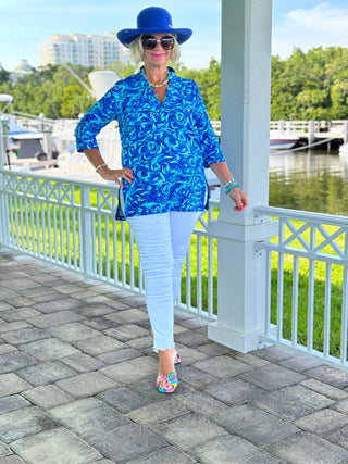 FANTASIA BLUE TUNIC LULU-B