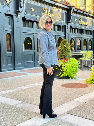Ethyl The Long Black Lean Flair Jean - ETHYL JEANS
