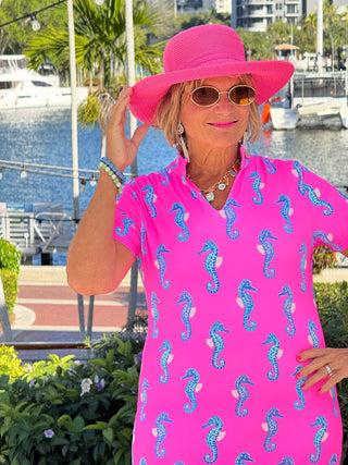 LULU B SEAHORSE BAY SHORT SLEEVE DRESS LULU-B